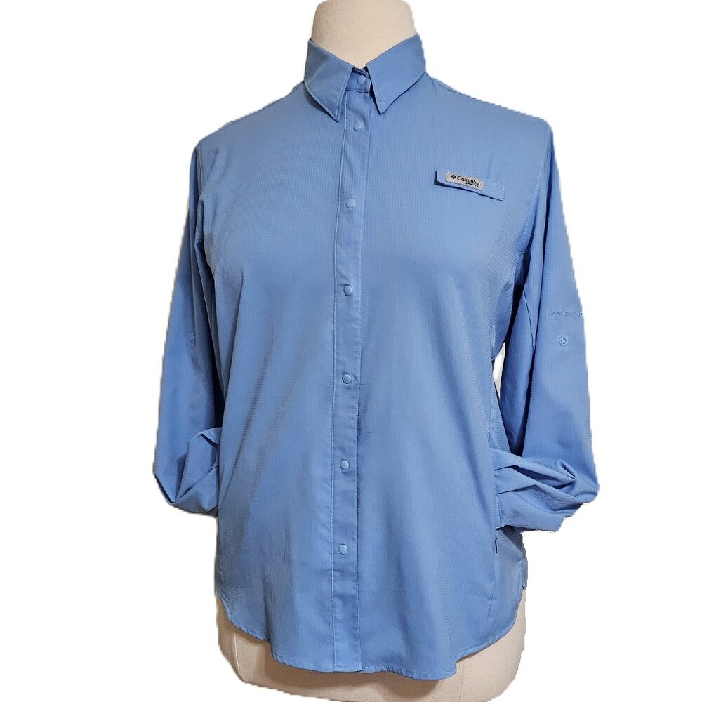 Columbia Women's PFG Long Sleeve Shirt Omni-Shade UPF 40 🎣🐟